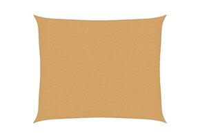 vidaXL Zonnezeil Rechthoekig 2.5x3m HDPE Zandkleurig - 40% Korting!