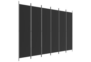 vidaXL Kamerscherm 6 panelen zwart (40% korting)