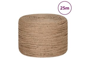 vidaXL Jute Touw (25m, 8mm dik) - 42% Korting!