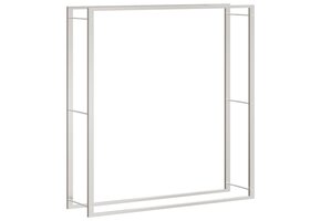 vidaXL Haardhoutrek RVS - 110x28x116cm - 40% Korting