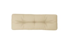 vidaXL Palletkussen Beige - 120x40x12 cm - 62% Korting!