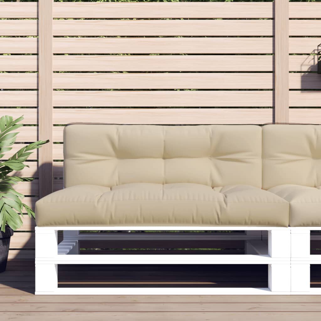 vidaXL Palletkussen Beige - 120x40x12 cm - 62% Korting!