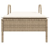 VidaXL Ligbed Poly Rattan Beige - 75% Korting - Ongebruikt!