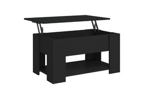 vidaXL Salontafel 79x49x41 cm Zwart - Met 55% Korting!