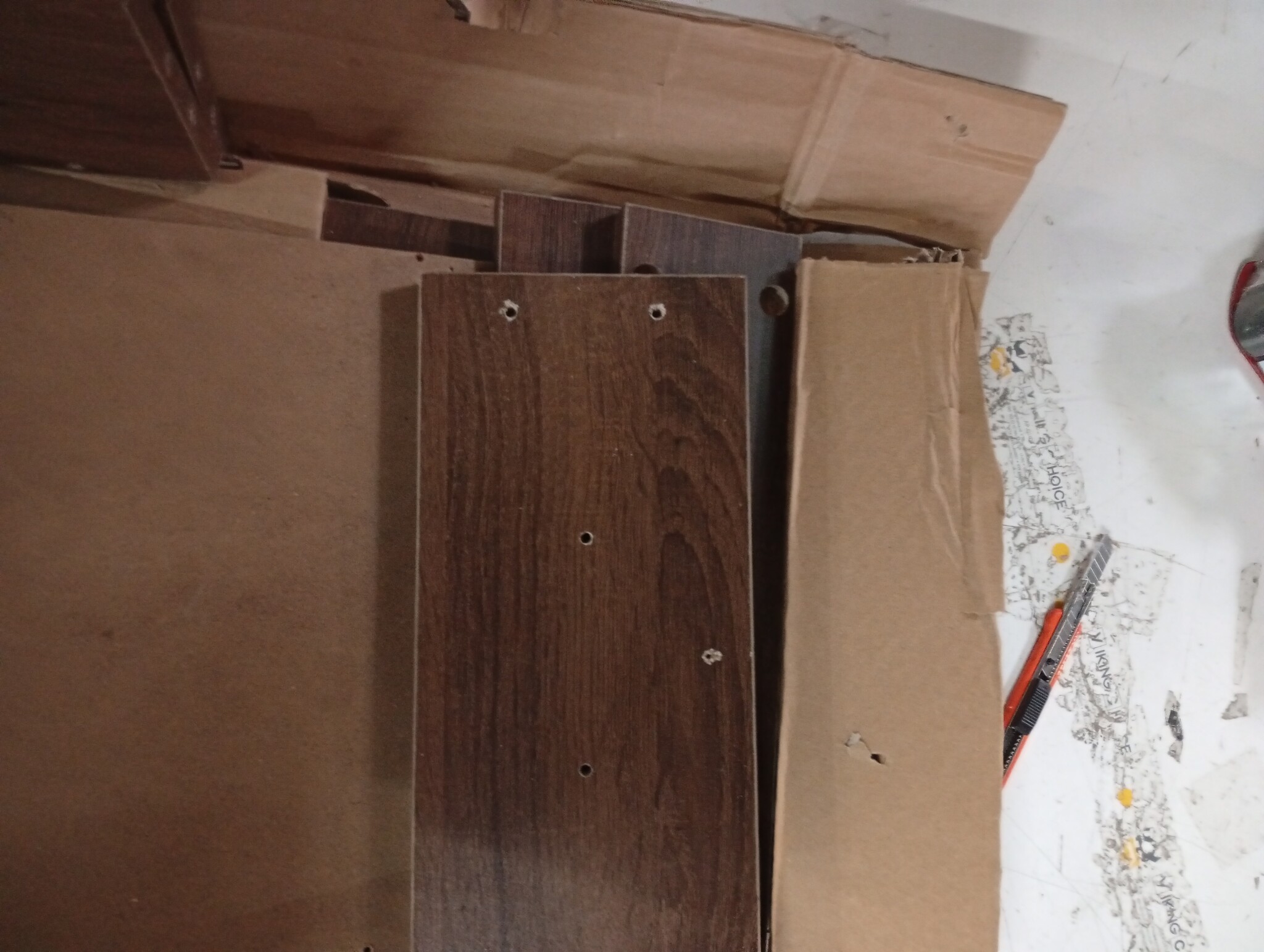 vidaXL Nachtkastje - 55% Korting! Bewerkt Hout Bruin Eiken - 40x41x60 cm