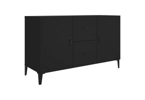 vidaXL Dressoir 100x36x60cm Bew. Hout Zwart - 60% Korting!