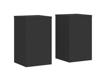 vidaXL Plantenstandaards 2 st. 30x30x50cm Zwart - 40% Korting!