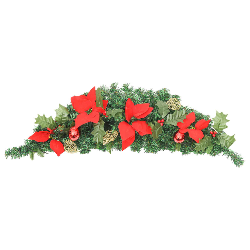 vidaXL Kerstboog met LED 90cm PVC Groen - Nu met 65% Korting!