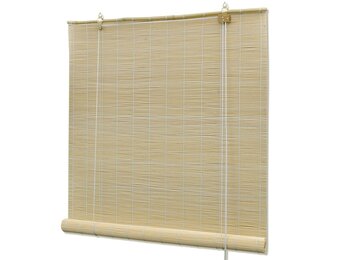 vidaXL Bamboe Rolgordijn Naturel 120x160 cm - 46% Korting!