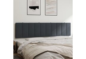 vidaXL Hanko Hoofdbordkussen 200cm Donkergrijs Fluweel - 87% Korting!