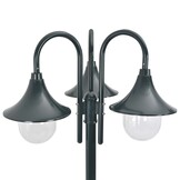 vidaXL Paalverlichting Tuin E27 220cm Aluminium Donkergroen - 64% Korting!