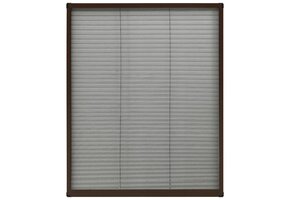 vidaXL Raamhor Plissé 80x100cm Aluminium Bruin - 56% Korting!