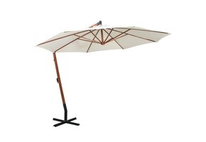 vidaXL Zweefparasol 350cm Wit - 64% Korting