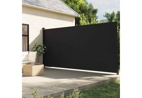 vidaXL Windscherm Uittrekbaar 220x300 cm Zwart | 59% Korting!
