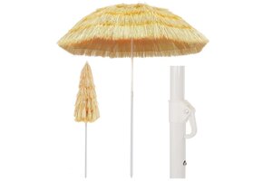 vidaXL Strandparasol Hawaï 180cm naturel - 56% Korting
