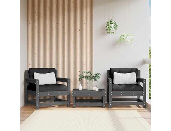 vidaXL Tuinstoelen 2 st. Massief Grenenhout + Kussens - 51% Korting!