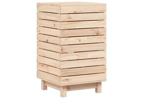 vidaXL Wasmand Grenenhout - 44x44x76cm - 40% Korting