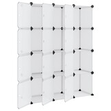vidaXL Opbergmeubel 12 Vakken Transparant - 40% Korting!