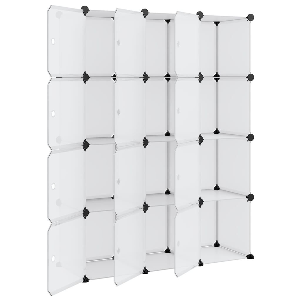 vidaXL Opbergmeubel 12 Vakken Transparant - 40% Korting!