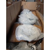 vidaXL Paalverlichting voor tuin E27 110 cm aluminium wit 6 st