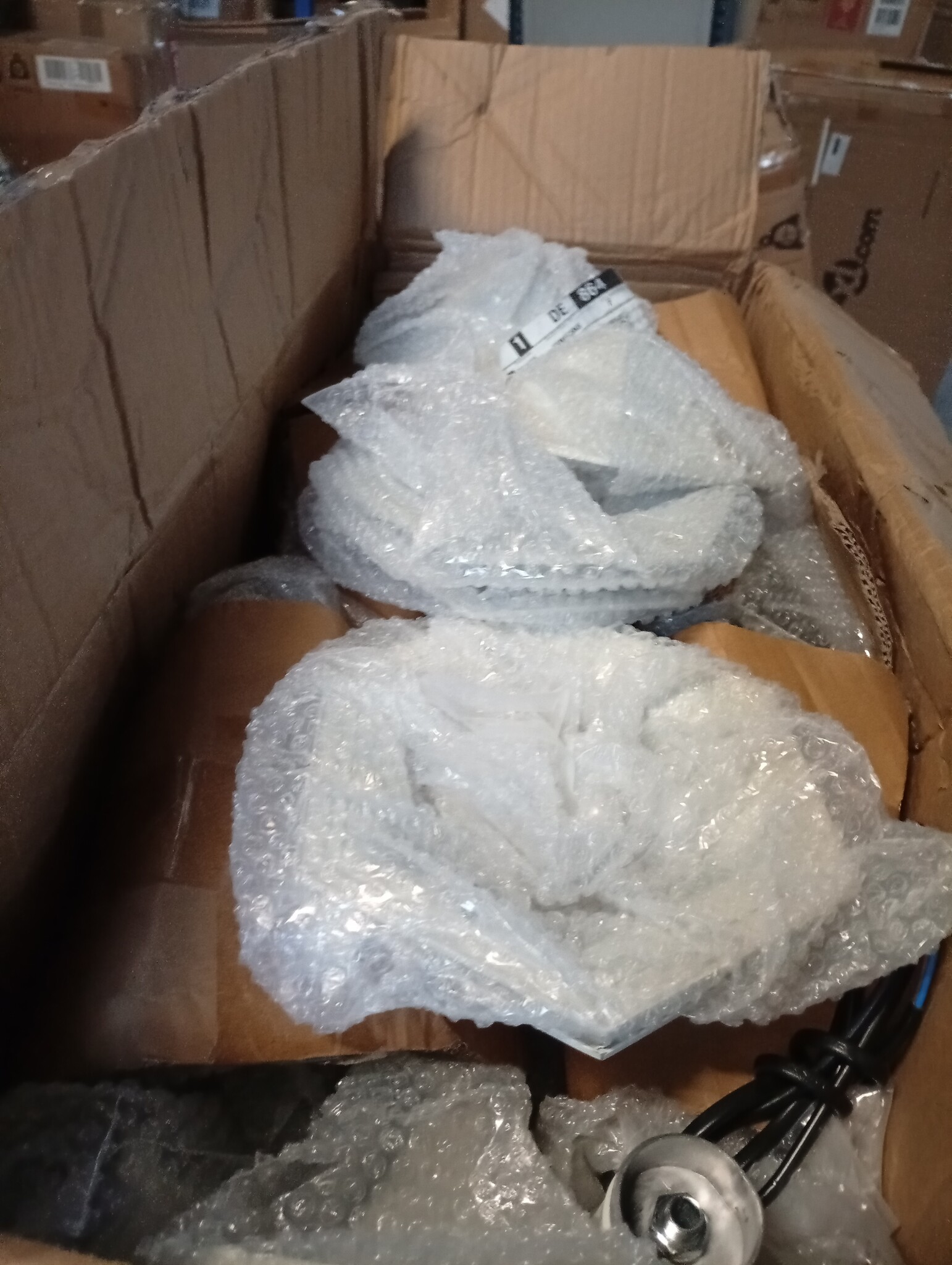 vidaXL Paalverlichting voor tuin E27 110 cm aluminium wit 6 st