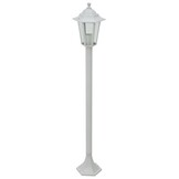 vidaXL Paalverlichting voor tuin E27 110 cm aluminium wit 6 st