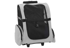 vidaXL Huisdierentrolley 3-in-1 | Grijs | -46%