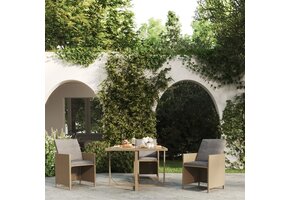 vidaXL Tuintafel 109x107x74 cm Beige - Met 76% Korting!