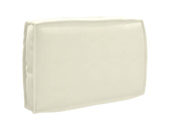Palletkussen Rugleuning Crème - 60x40 cm (Oxford stof) - Outlet 79%