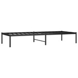 vidaXL Bedframe Metaal Zwart 75x190 cm - 55% Korting!