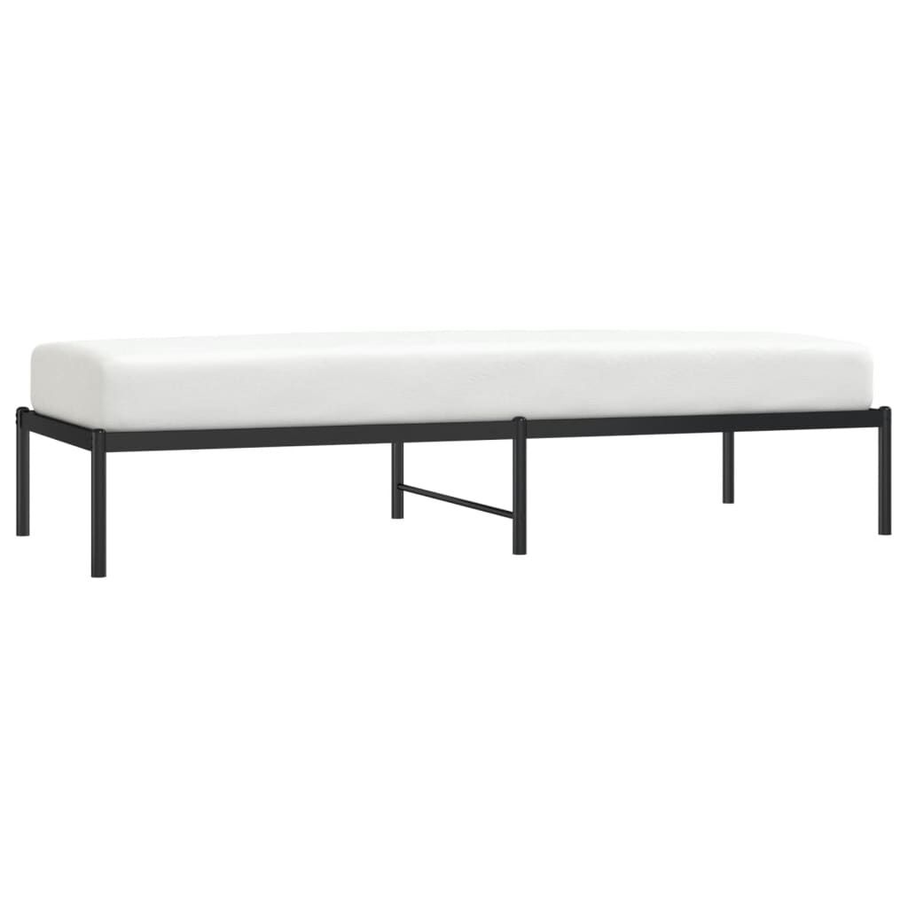 vidaXL Bedframe Metaal Zwart 75x190 cm - 55% Korting!