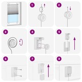 vidaXL Plisségordijn 75x200 cm Lichtgrijs - Nu met 42% Korting!