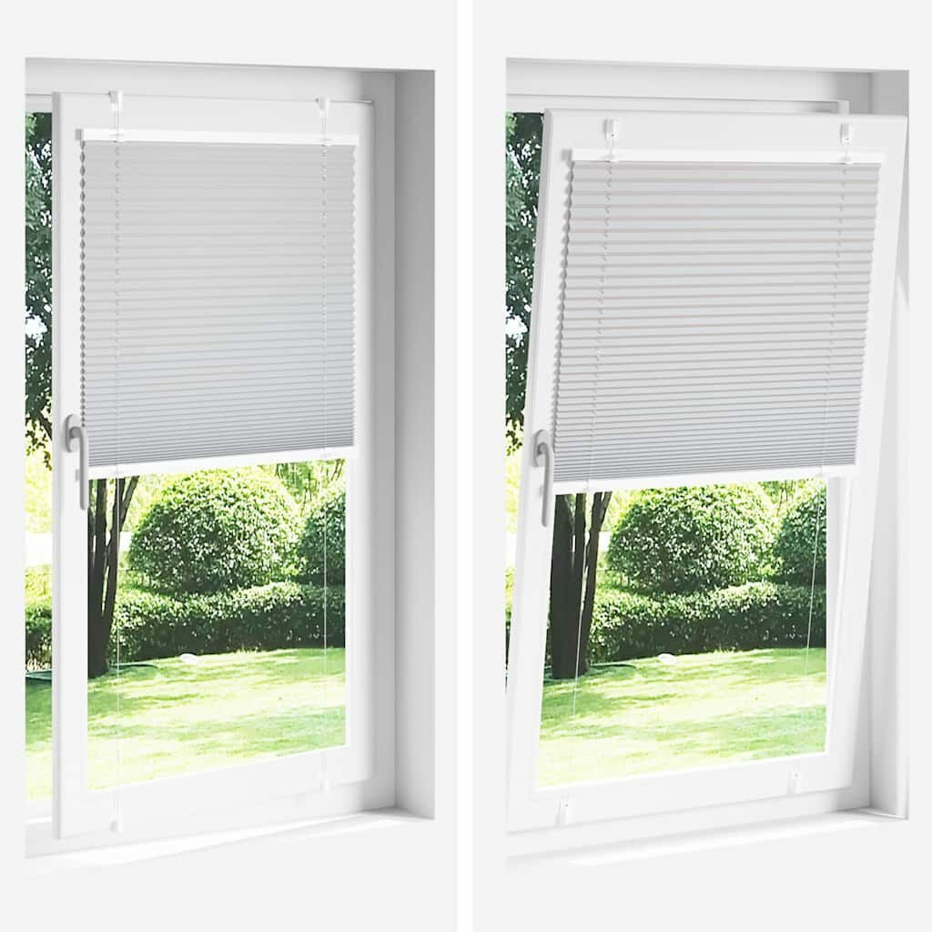 vidaXL Plisségordijn 75x200 cm Lichtgrijs - Nu met 42% Korting!