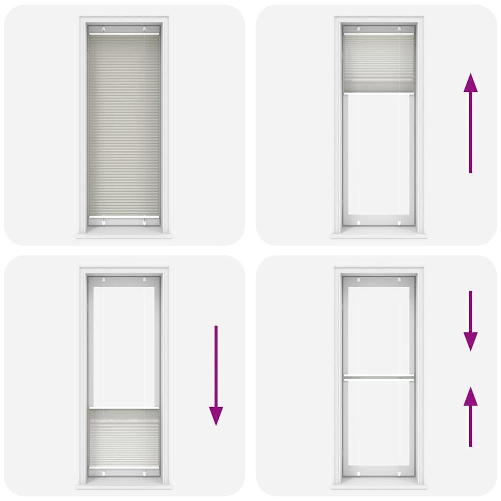 vidaXL Plisségordijn 75x200 cm Lichtgrijs - Nu met 42% Korting!