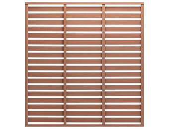 vidaXL Schuttingpaneel 180x180 cm HKC Bruin - 65% Korting