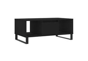 vidaXL Salontafel Zwart Bewerkt Hout - 40% Korting!