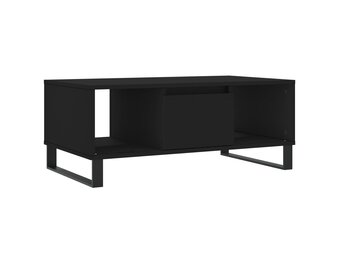 vidaXL Salontafel Zwart Bewerkt Hout - 40% Korting!