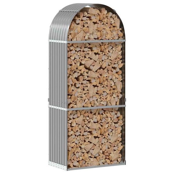 VidaXL Haardhoutopslag 80x45x190cm (46% korting) - Gegalvaniseerd Staal