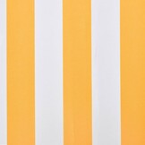 vidaXL Luifeldoek Canvas Oranje/Wit - 68% Korting!