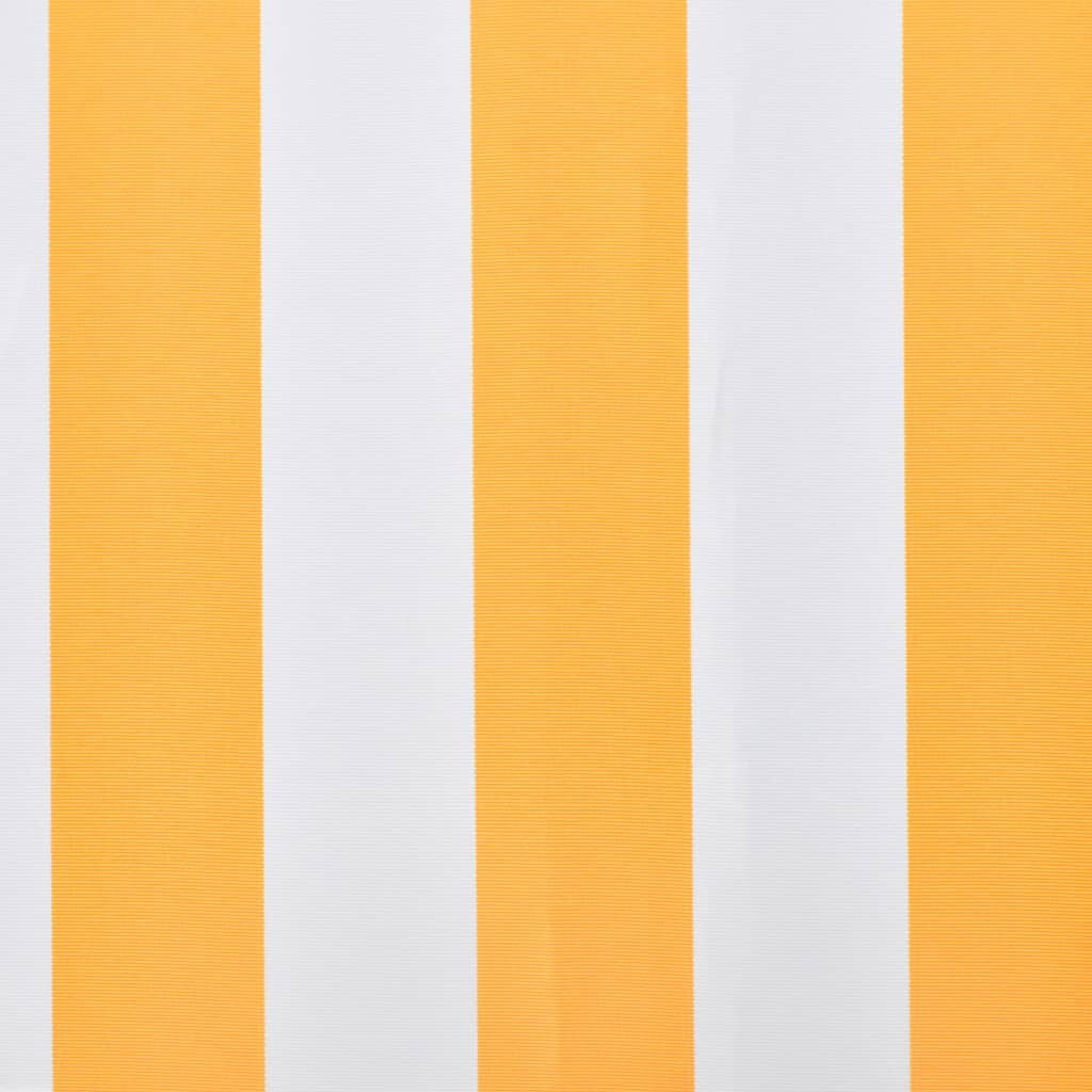 vidaXL Luifeldoek Canvas Oranje/Wit - 68% Korting!