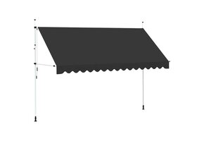 vidaXL Luifel Uittrekbaar 400cm Antraciet - 40% Korting!