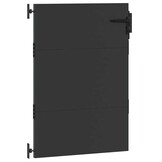 VidaXL Tuinpoort met slot Zwart 105x125cm - 55% Korting!