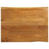 vidaXL Tafelblad Natuurlijke Rand - 100x80x3,8 cm Mangohout (60% Korting!)