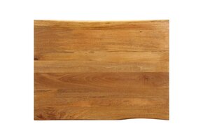 vidaXL Tafelblad Natuurlijke Rand - 100x80x3,8 cm Mangohout (60% Korting!)