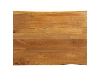vidaXL Tafelblad Natuurlijke Rand - 100x80x3,8 cm Mangohout (60% Korting!)