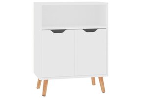 VidaXL Dressoir 60x30x72 cm Bewerkt Hout Wit - 55% Korting