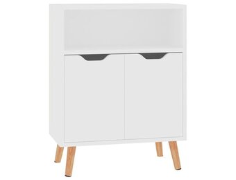 VidaXL Dressoir 60x30x72 cm Bewerkt Hout Wit - 55% Korting