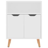 VidaXL Dressoir 60x30x72 cm Bewerkt Hout Wit - 55% Korting