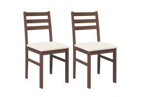 vidaXL Eetkamerstoelen Massief Hout - 2 stuks - 40% Korting!