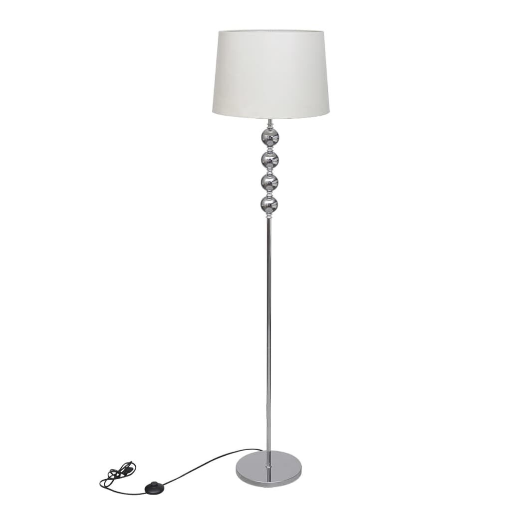 vidaXL Vloerlamp 4 Ballen Wit - Nu 40% Korting!